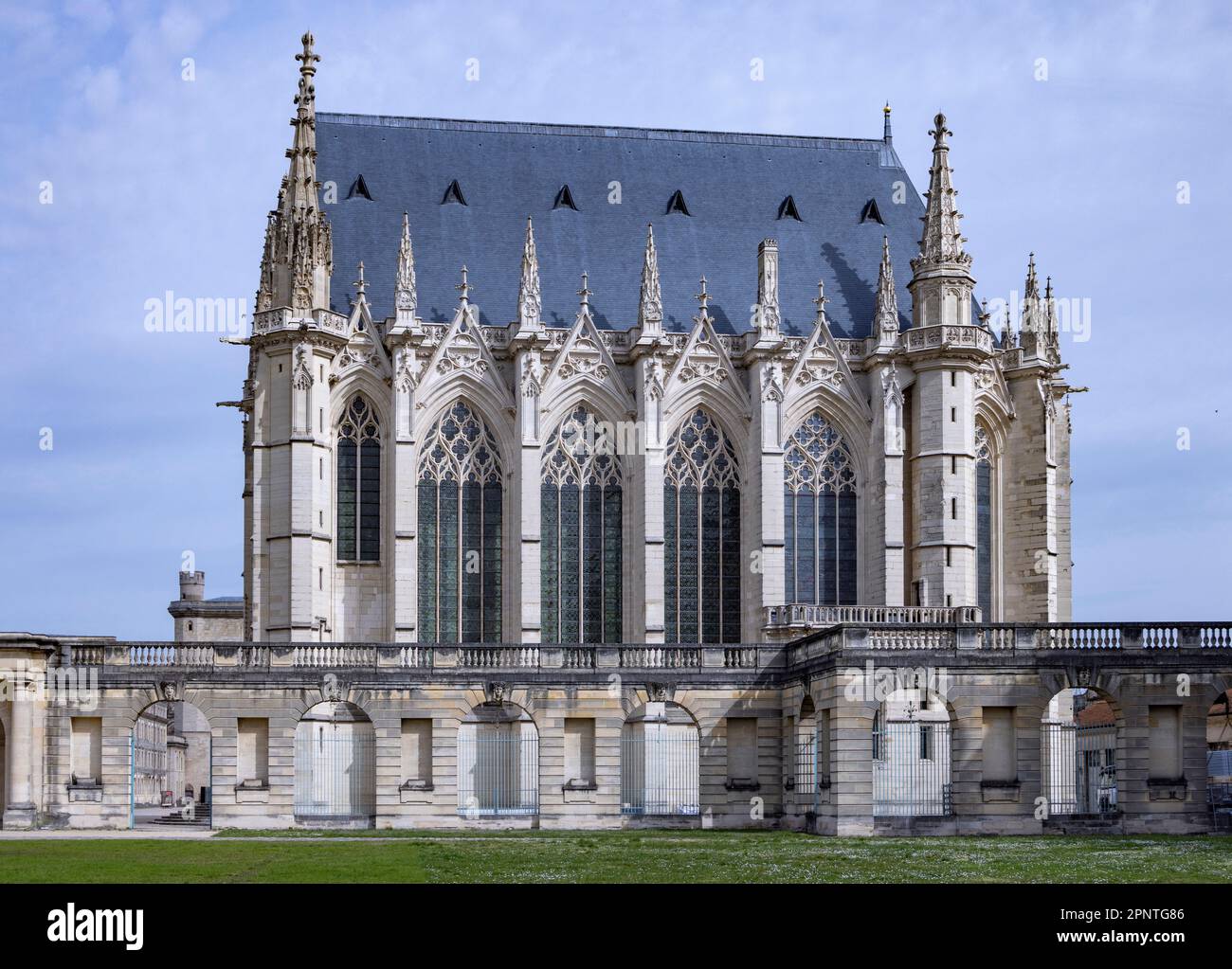 Sainte-Chapelle de Vincennes, the Gothic royal chapel, Paris, France Stock Photo