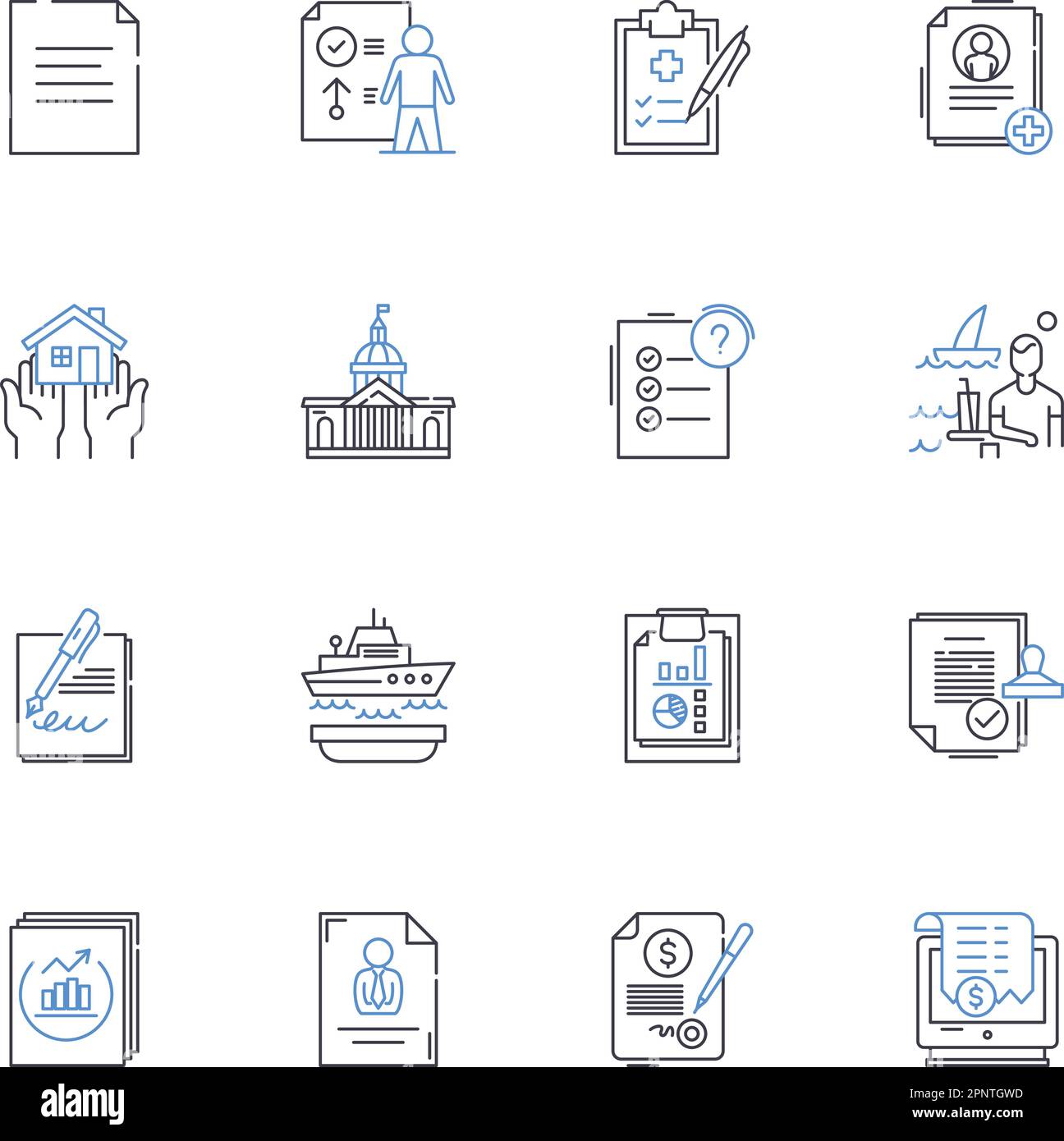 Deductible line icons collection. Threshold, Allowance, Cap, Limitation