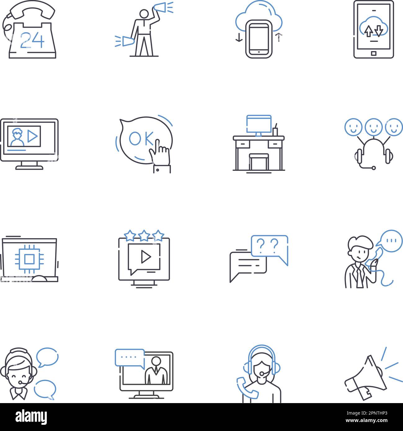Ebook reader line icons collection. E-ink, Digital, Lightweight, Portable, Convenience, Battery, Touchscreen vector and linear illustration. Display Stock Vector