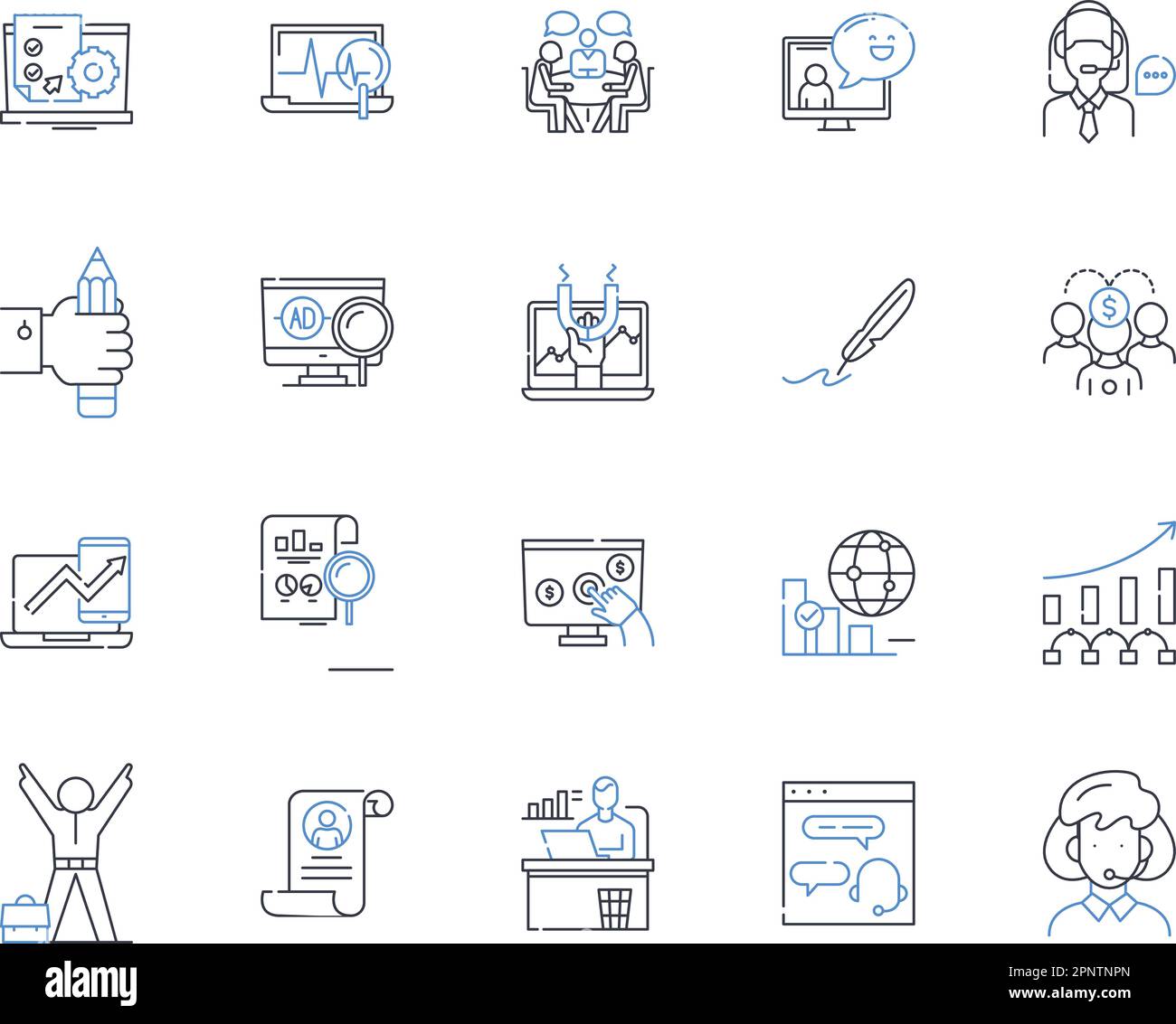 Talent and aptitude line icons collection. Potential, Skill, Natural, Ability, Gifted, Talent