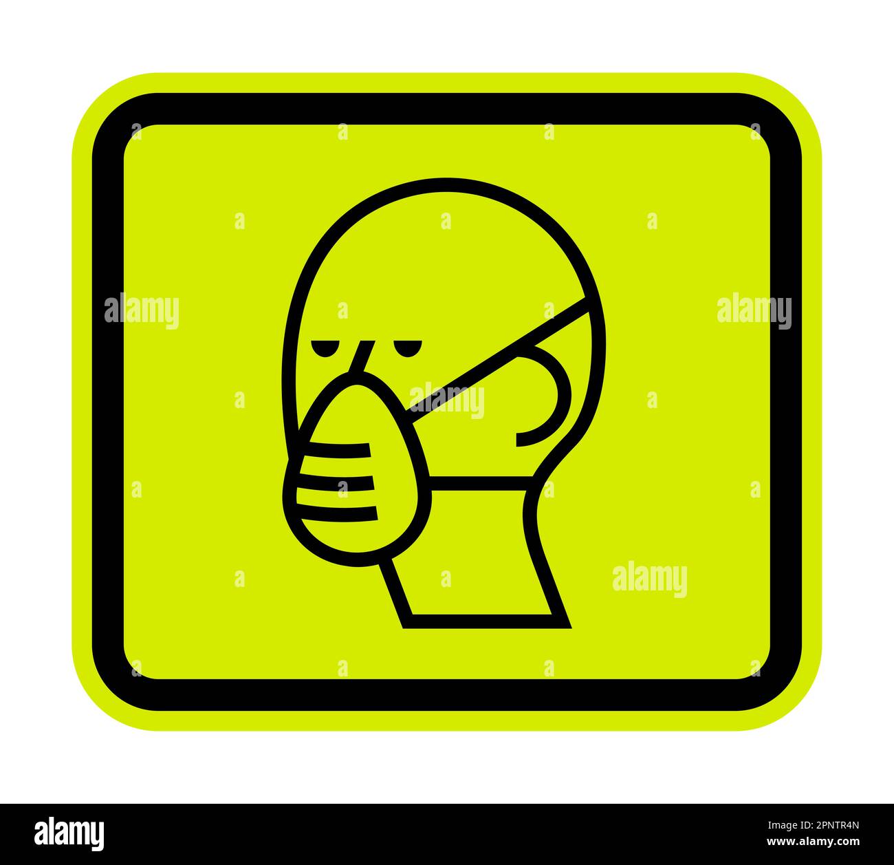 Protective mask icon on white background Stock Vector