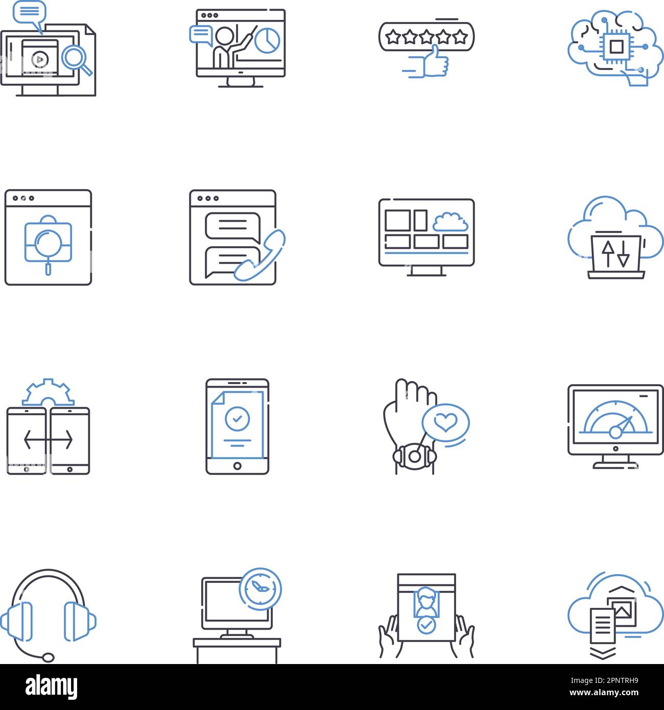 Cryptography systems line icons collection. Encryption, Decryption, Cryptanalysis, Cryptology, Cipher, Key, Code vector and linear illustration Stock Vector