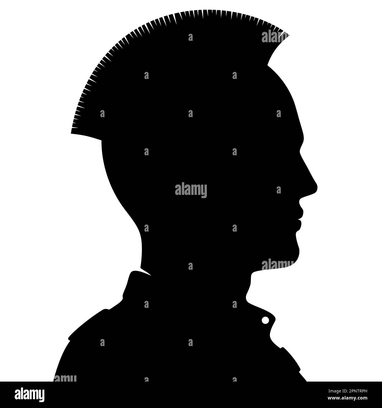 Mohican hair style Stock Vector Images Alamy