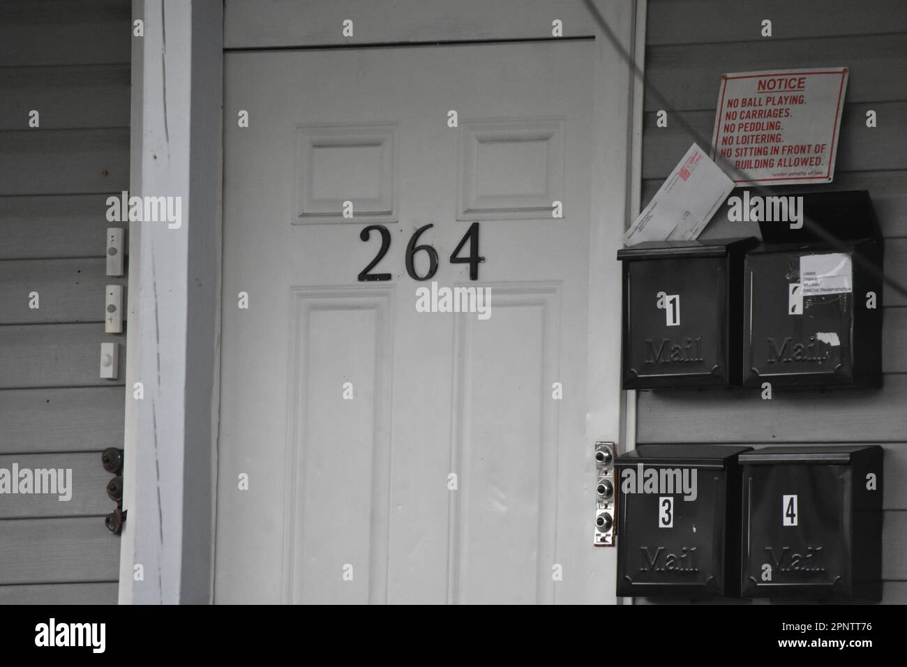 New Jersey, USA. April 20, 2023. Residence where the sixweekold child