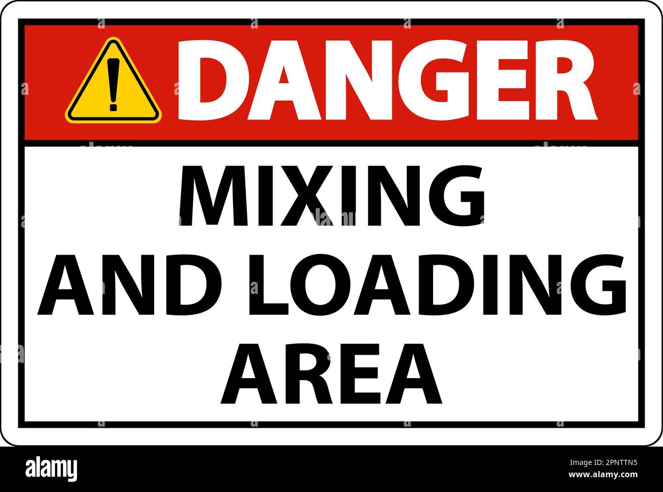 Danger Fire Will Cause Toxic Fumes Sign On White Background Stock