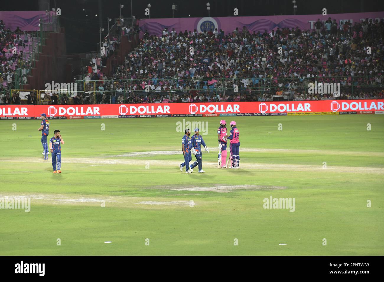 Jaipur, India. 19th Apr, 2023. Players in action during the Indian