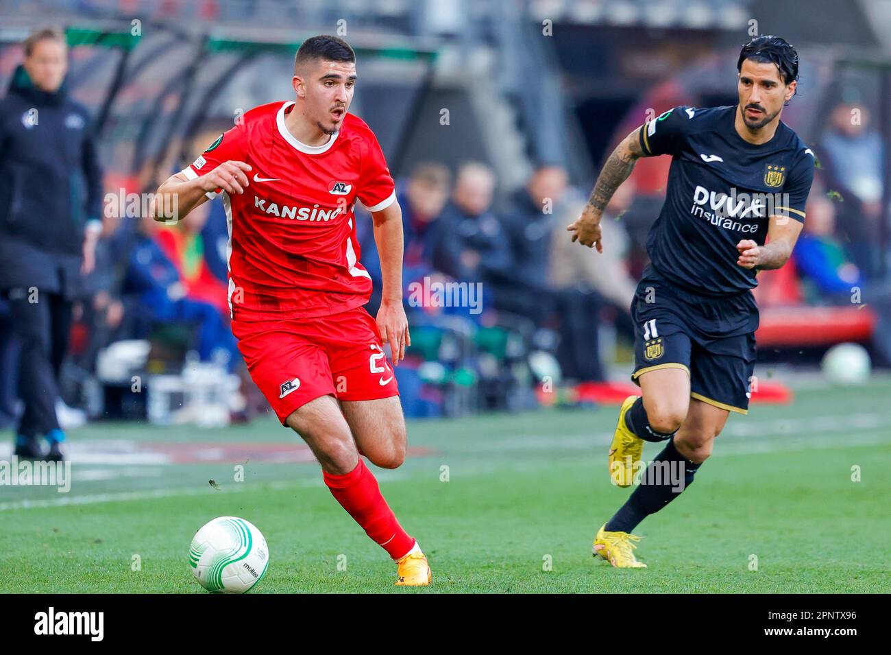 Anderlechts Killian Sardella Controls Ball During Editorial Stock Photo -  Stock Image