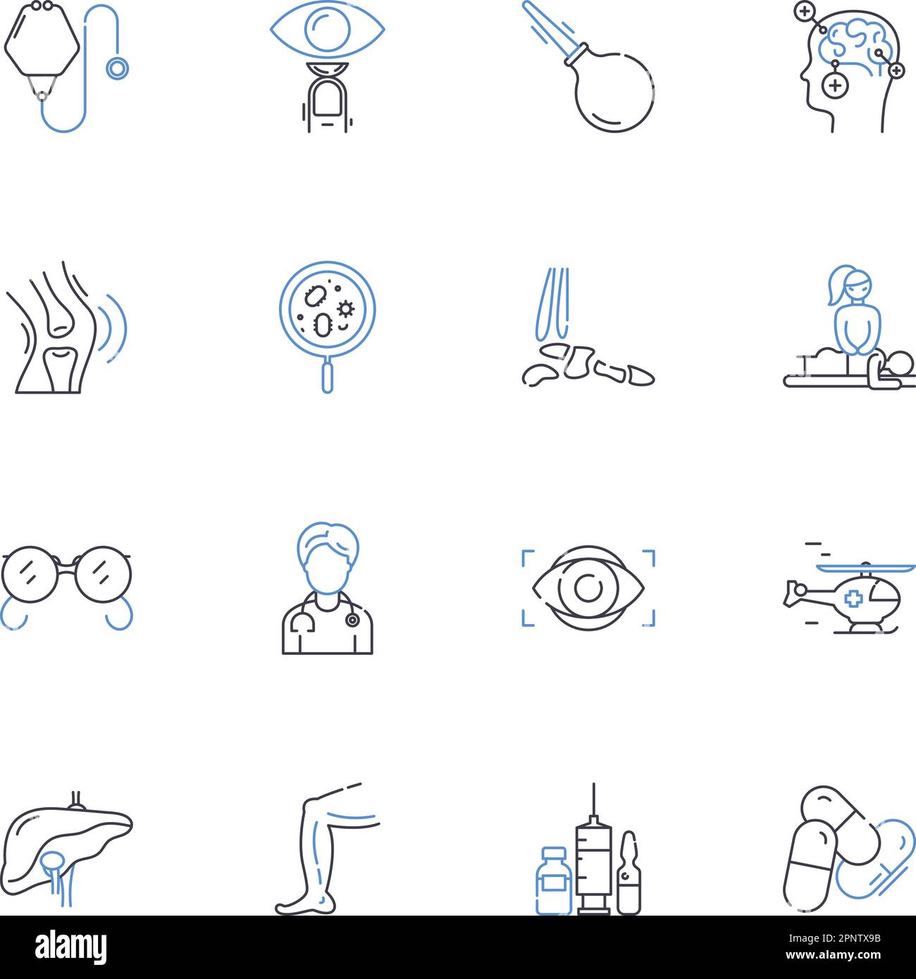 Mental health line icons collection. Anxiety, Depression, Trauma ...