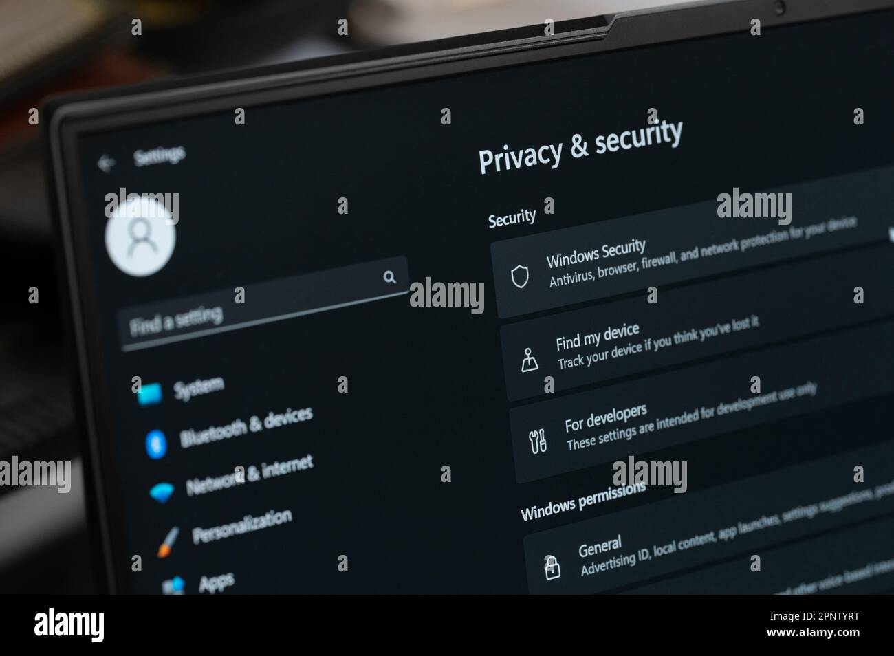 Privacy And Security Setting