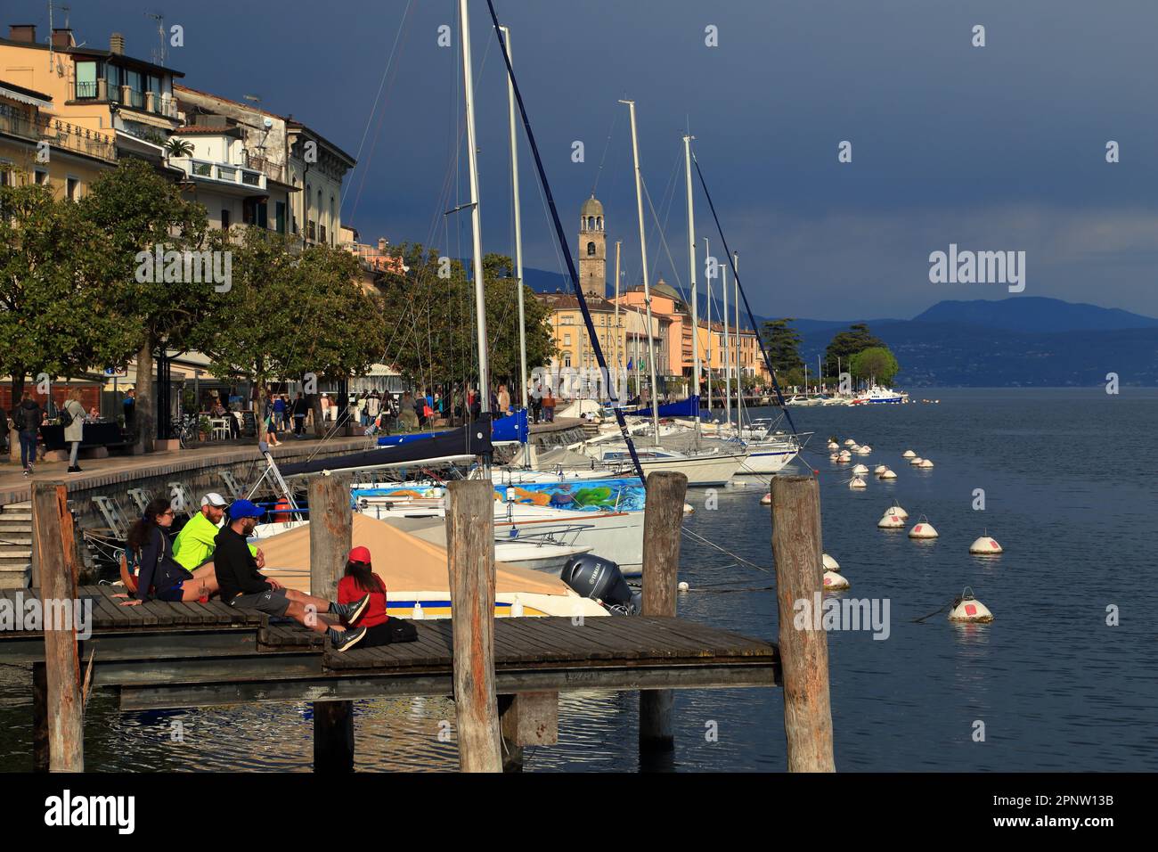 Salò town. Lake Garda, Lago di Garda, Gardasee Stock Photo