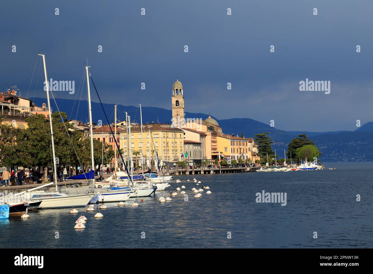 Salò town. Lake Garda, Lago di Garda, Gardasee Stock Photo