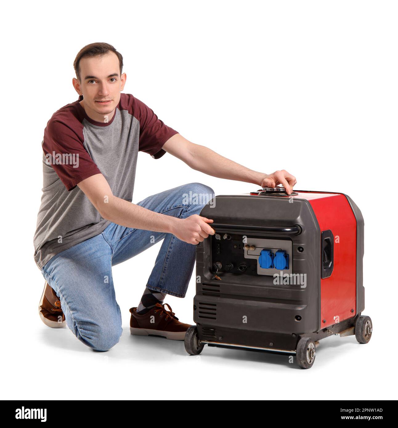 Diesel generator people hi-res stock photography and images - Alamy