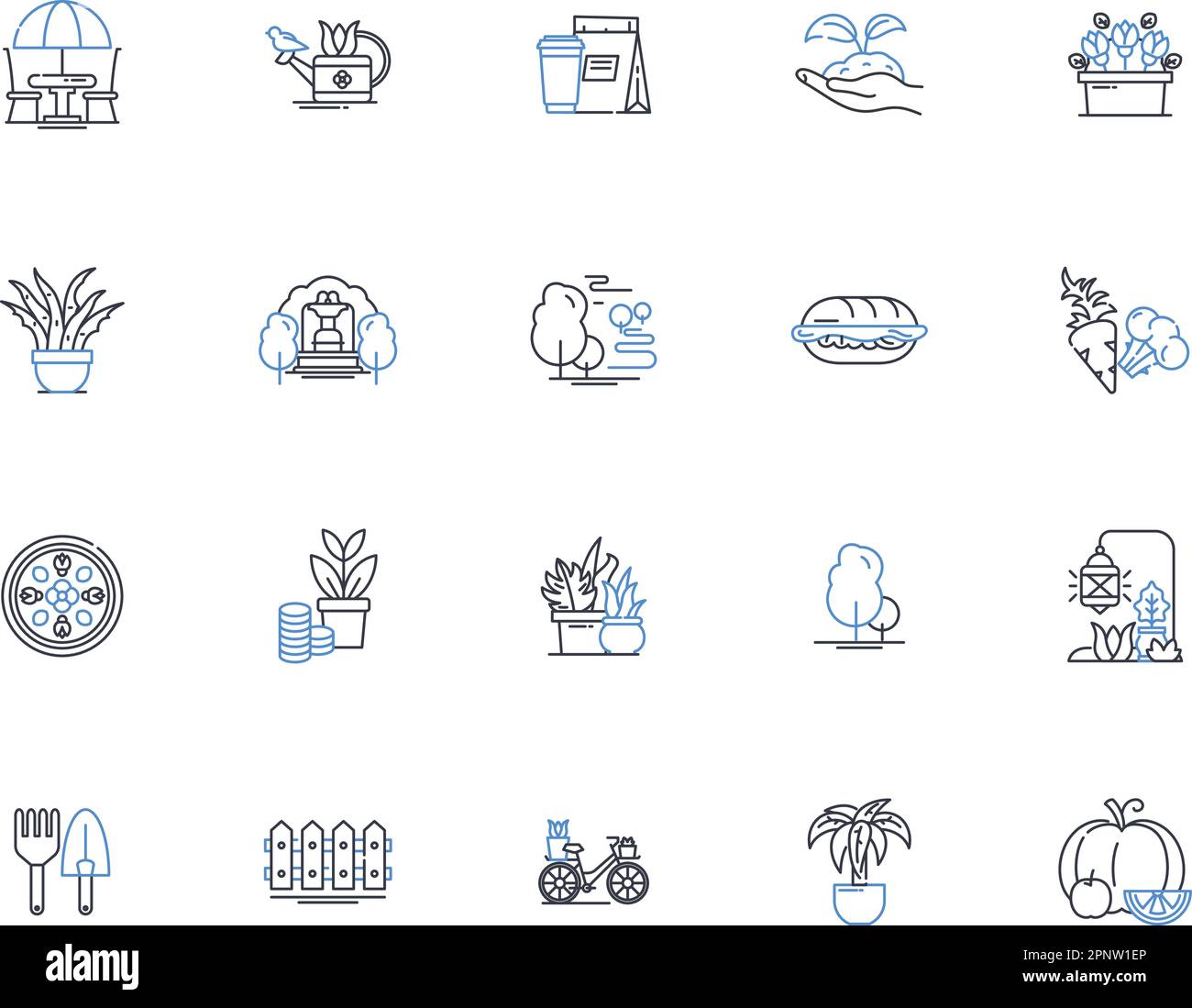 Animal Husbandry line icons collection. Livestock, Grazing, Breeding, Feed, Hatchery, Flock, Herd vector and linear illustration. Husbandry,Poultry Stock Vector
