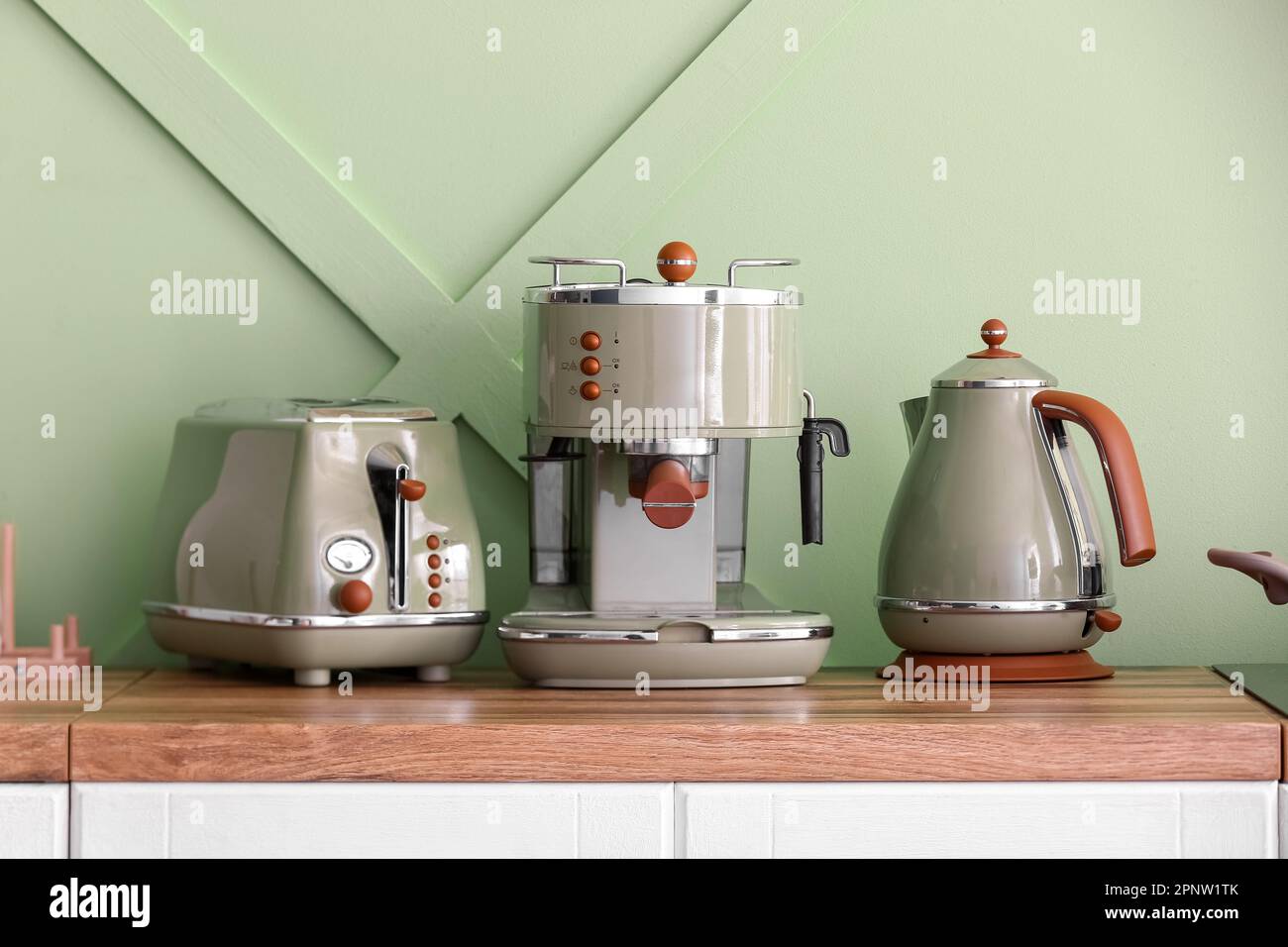 SMEG kettle with white kitchen background Stock Photo - Alamy