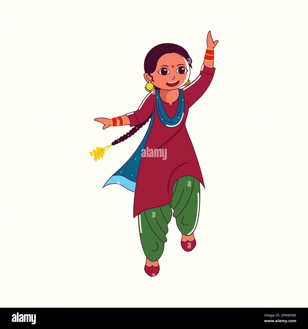 Bhangra dance Stock Vector Images Alamy