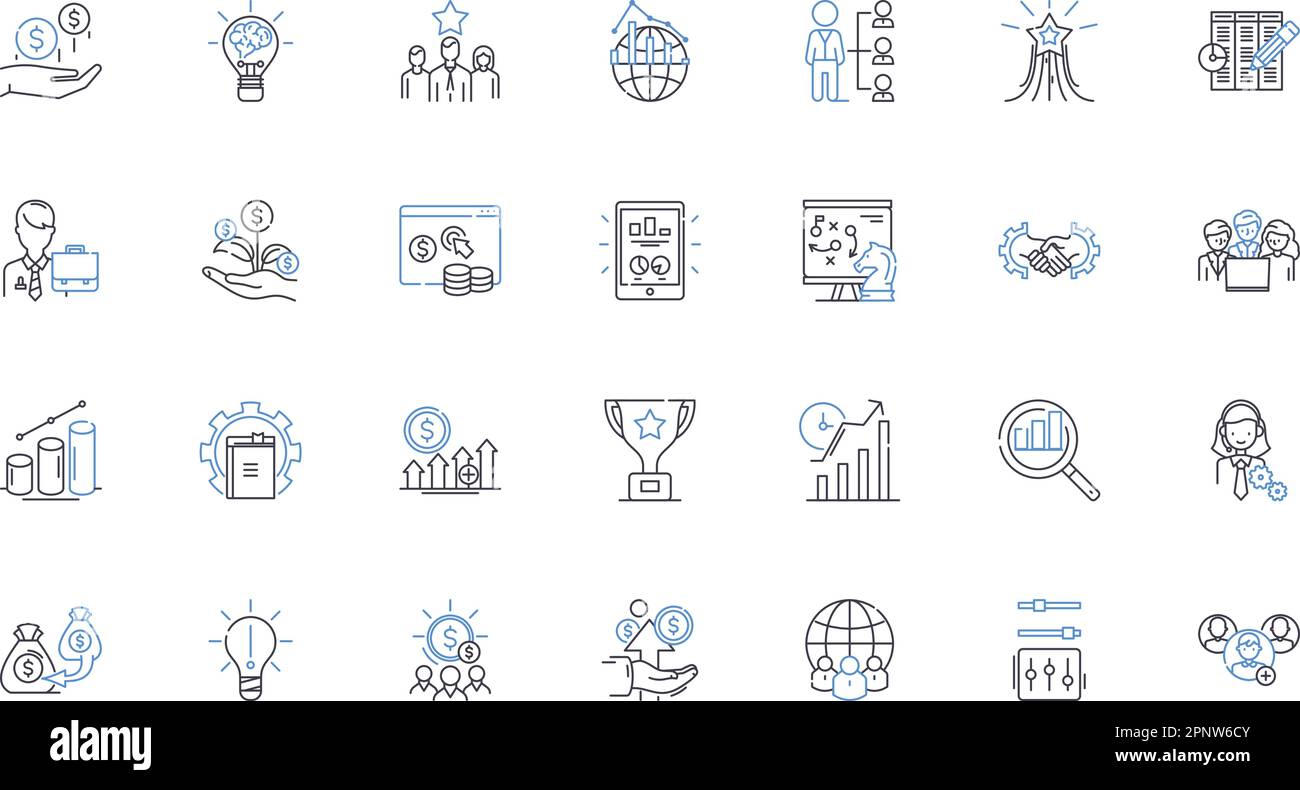 Progress acceleration line icons collection. Momentum, Advancement ...