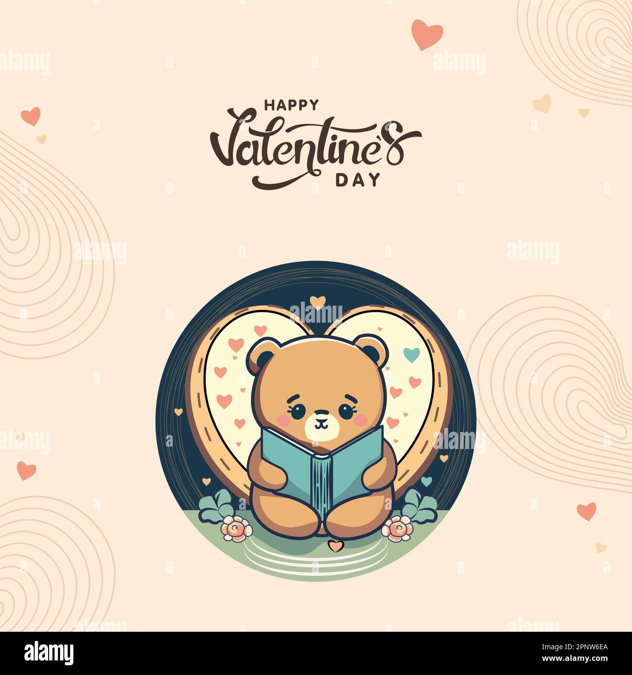 Book heart Stock Vector Images - Alamy