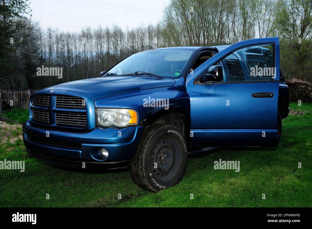 Dodge RAM 1500, SUV, car, engine, transport, travel, security Stock