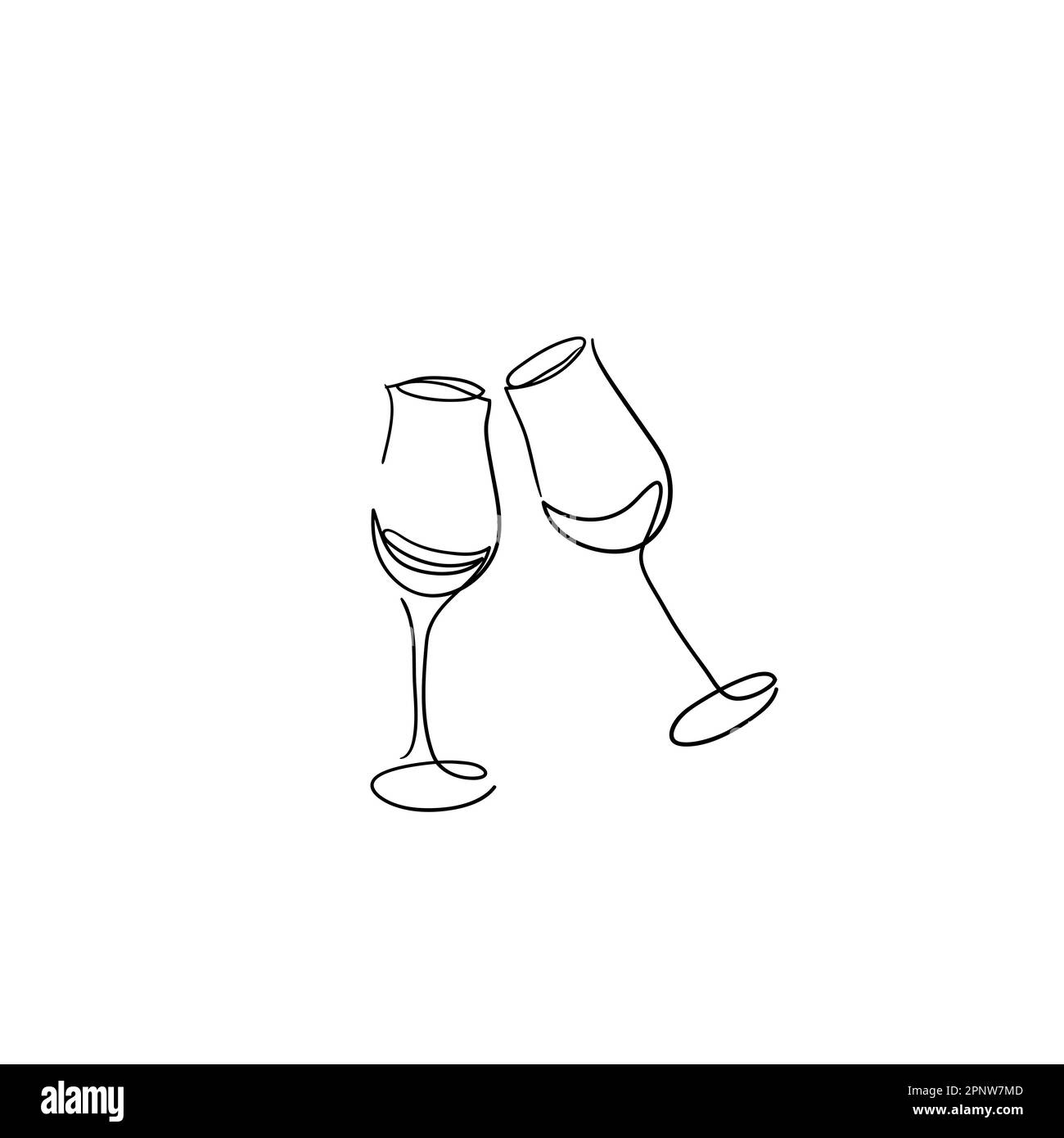 Pink Champagne Glass drawing free image download
