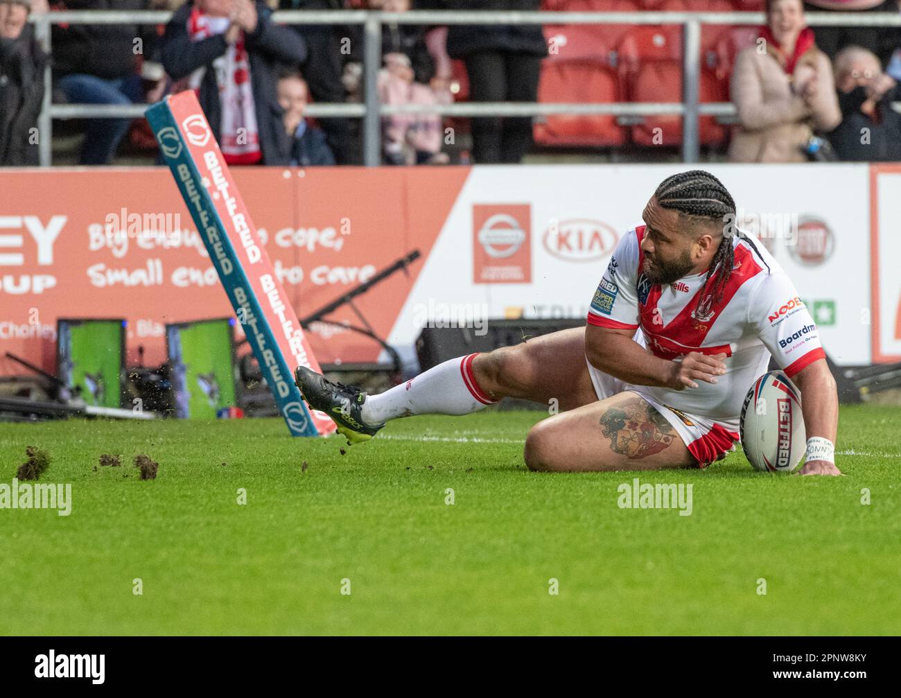 St Helens, Merseyside, England 20th April 2023. St Helens Konrad ...