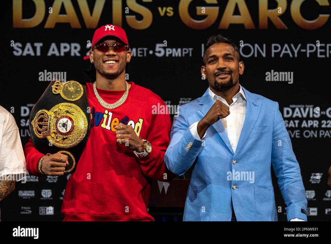 Las Vegas, Nevada, USA. 20th Apr, 2023. David Morrell and Yamaguchi