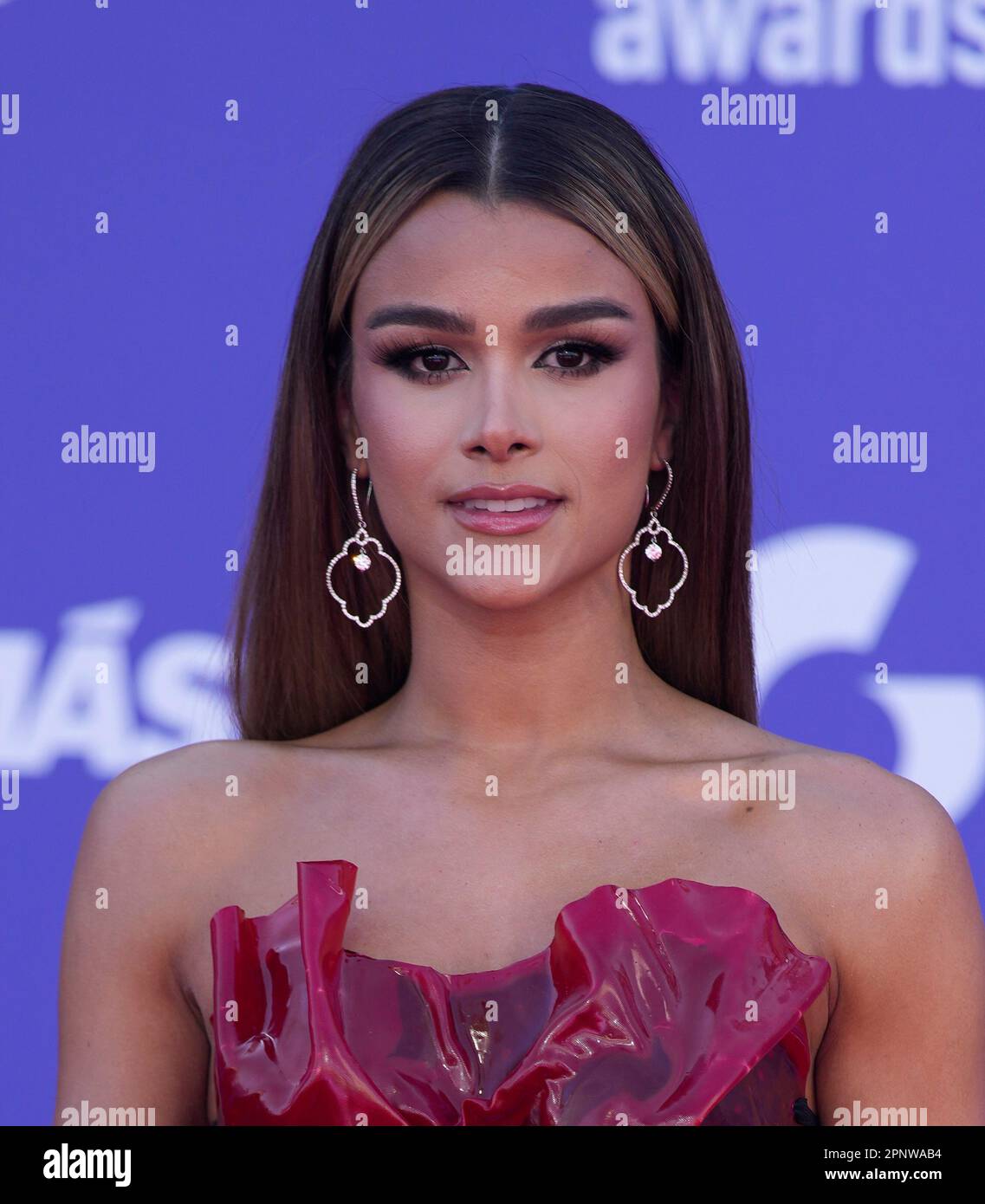 Clarissa Molina arrives at the Latin American Music Awards on Thursday, April 20, 2023, at the