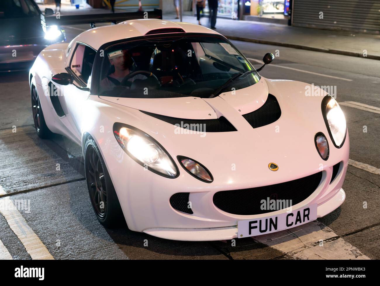Custom Lotus with 'Fun Car' number plate Hong Kong, China. Stock Photo