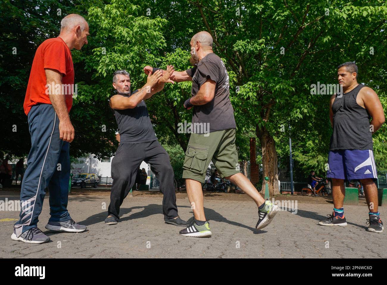 Lameco Astig Combatives instructor demonstrates stick fighting t