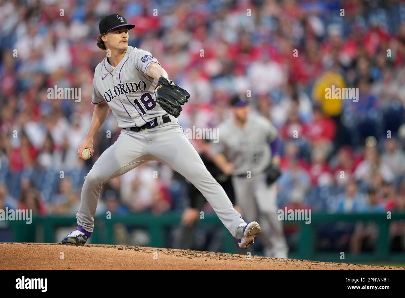 Colorado Rockies' Elias Diaz plays during a baseball game, Saturday, April  22, 2023, in Philadelphia. (AP Photo/Matt Slocum Stock Photo - Alamy