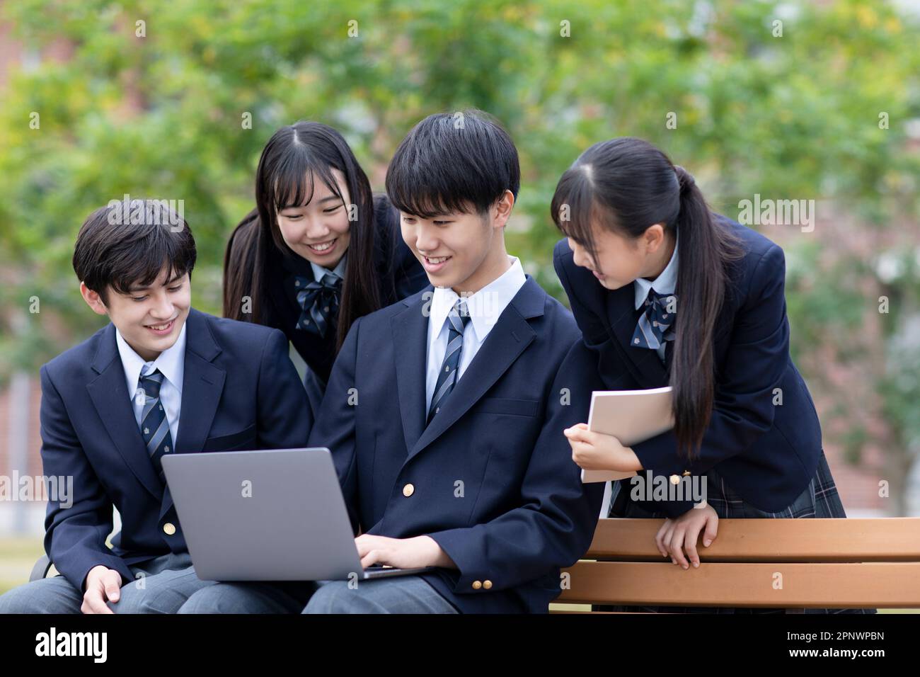 Computer school girl uniform hi-res stock photography and images - Alamy