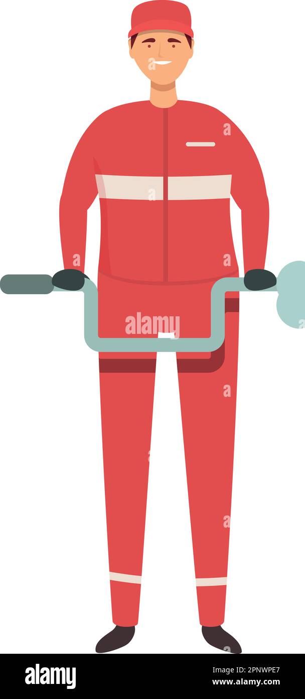 Racing team mechanic icon cartoon vector. Race sport. Auto stop Stock