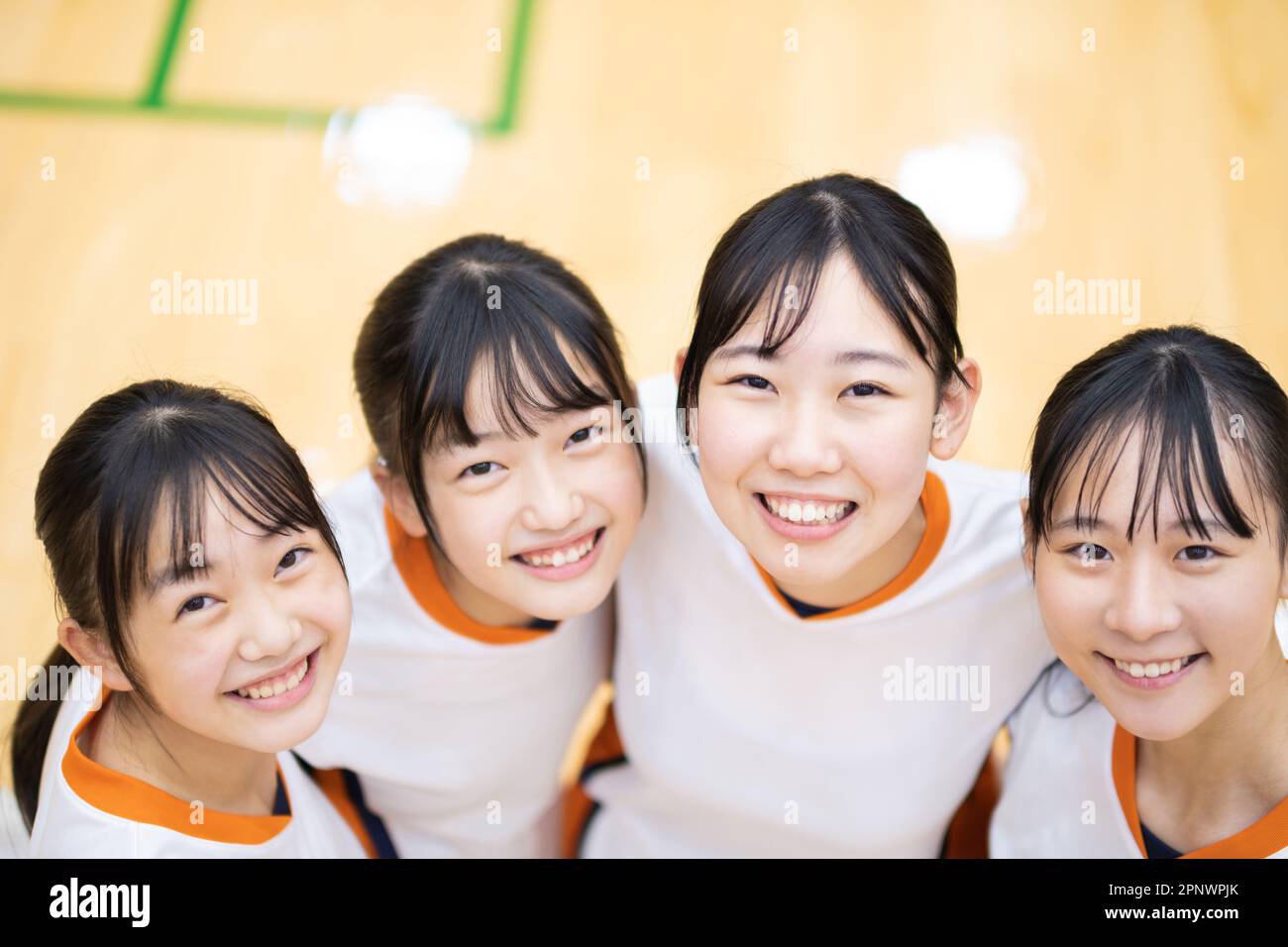 High school students with their shoulders crossed Stock Photo Alamy