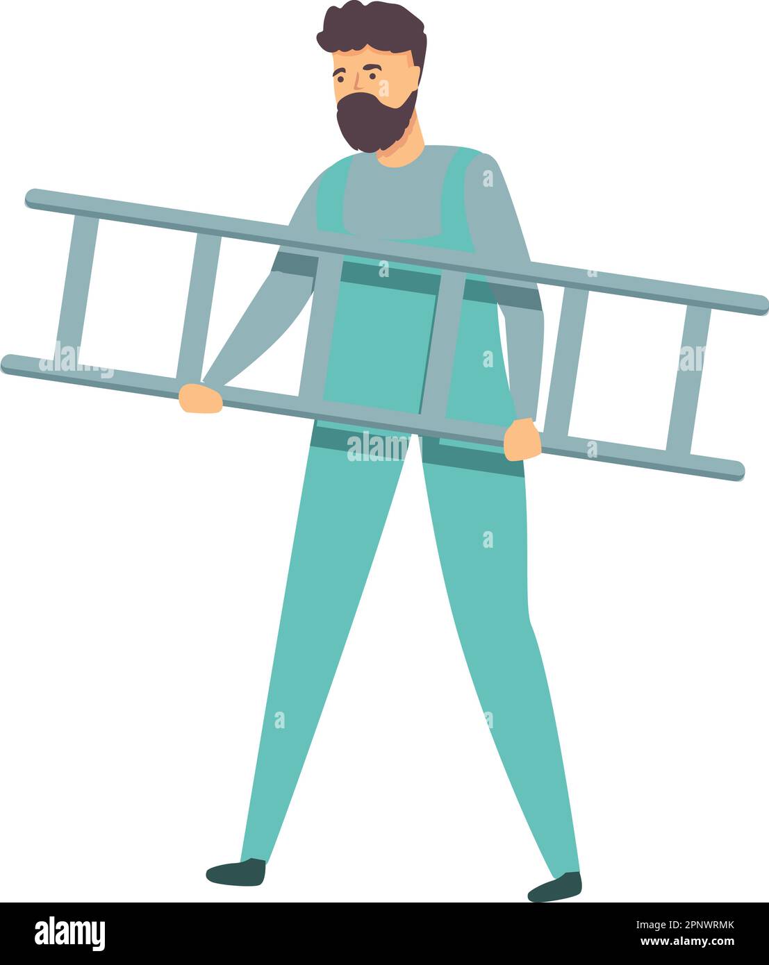 Broken ladder woman Stock Vector Images - Alamy