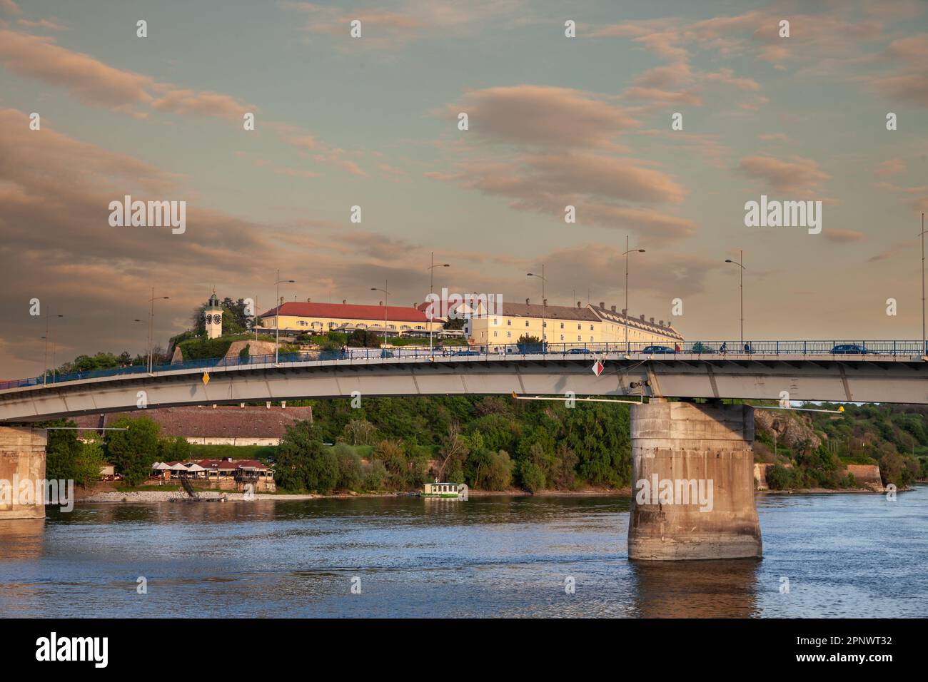 Picture of the Novi Sad fortress (Petrovaradin), one of the most iconic monuments of Voivodina, famous for its music festival, Exit, that takes place Stock Photo