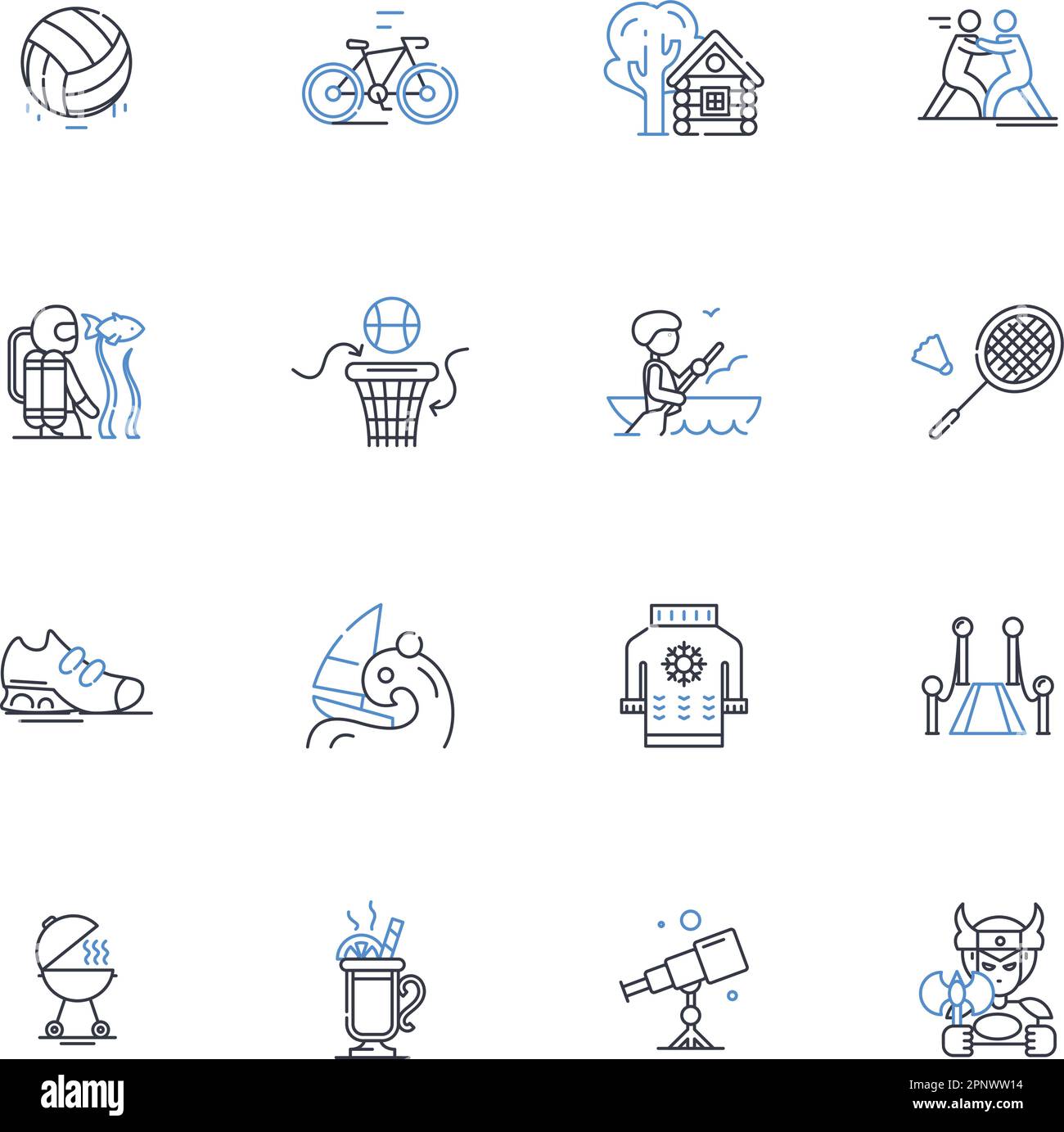 Exhilarating energy line icons collection. Thrilling, Electrifying 