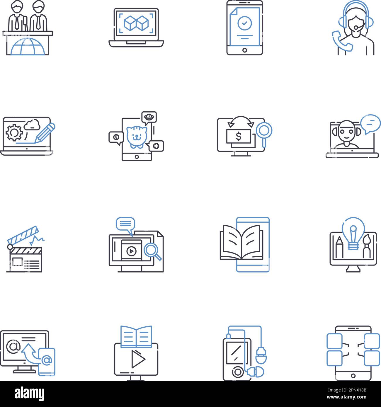Coverage line icons collection. Comprehensive, Protection, Insurance 