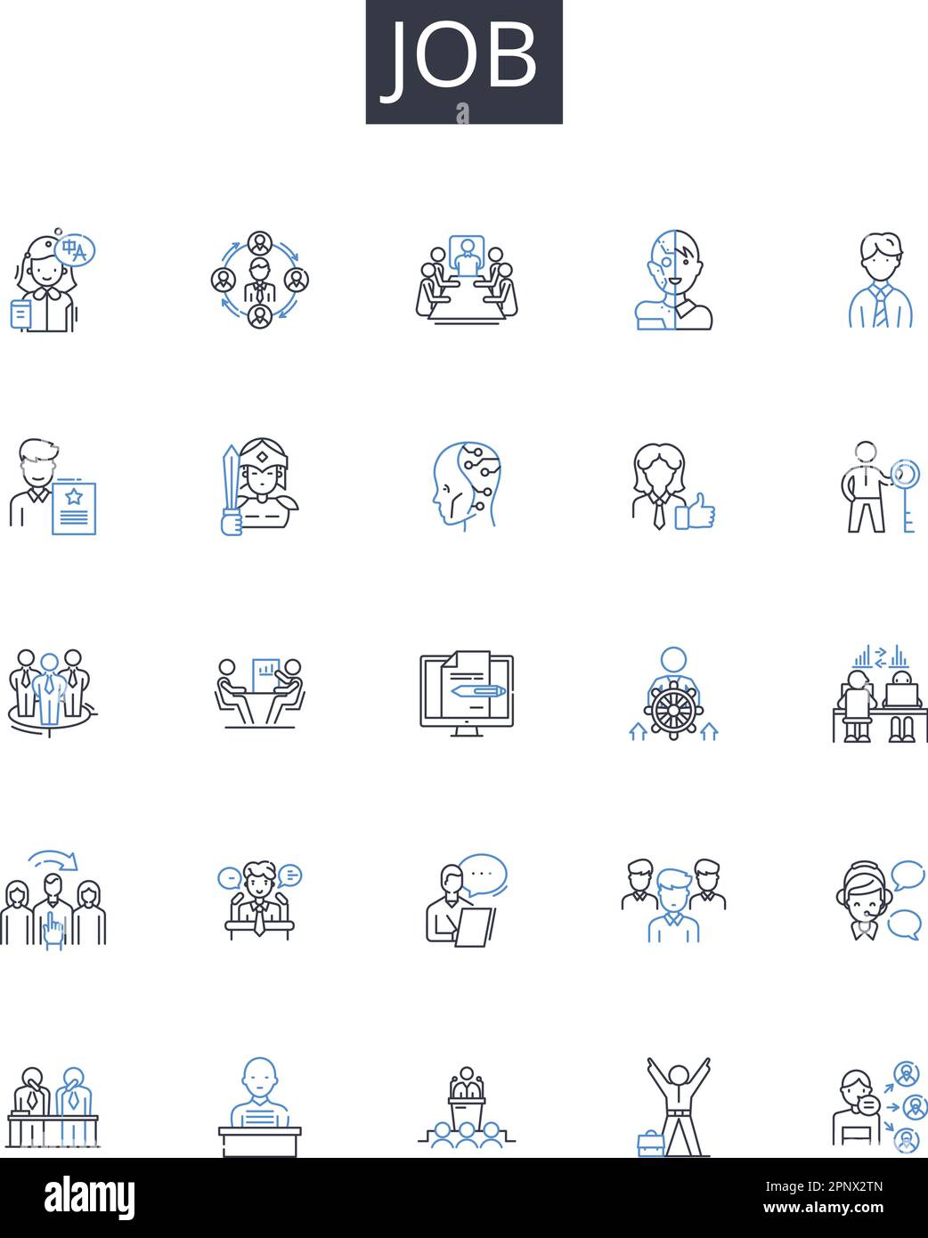 Job line icons collection. Medicinal, Pharmacy, Herbalism