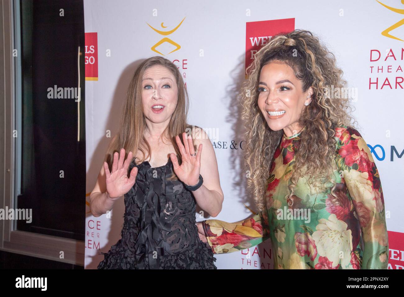NEW YORK, NEW YORK - APRIL 20: Chelsea Clinton and Sunny Hostin attend ...