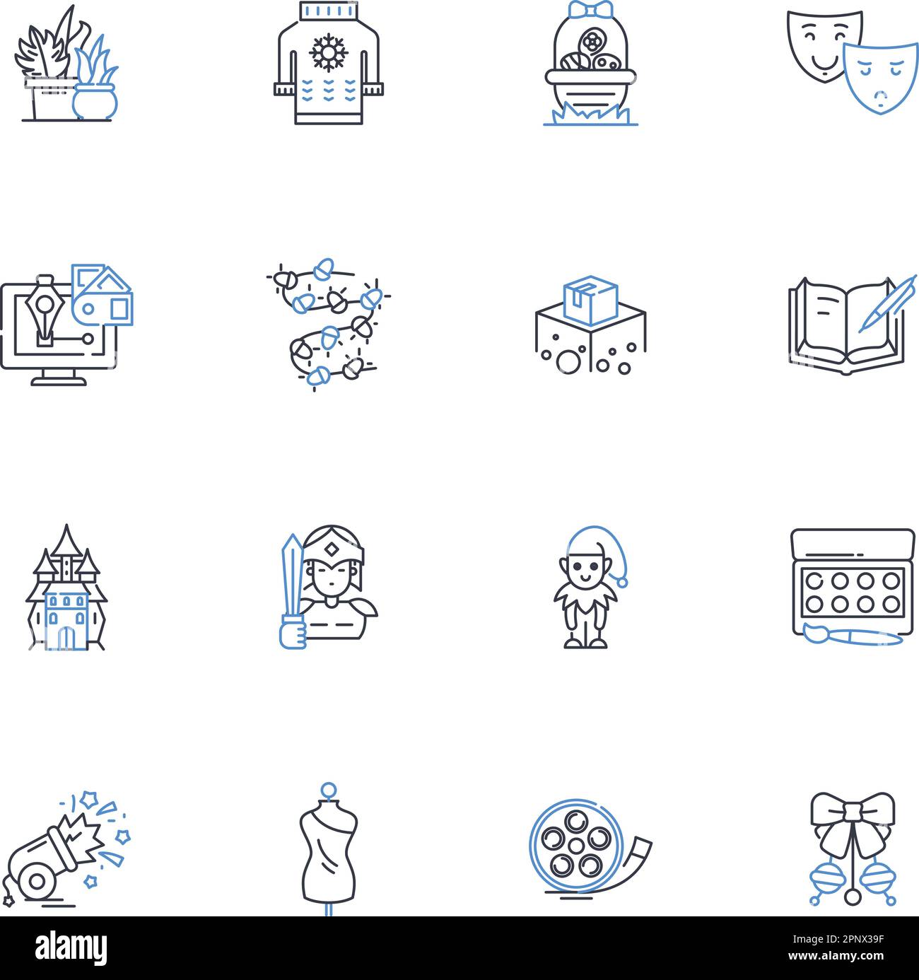 Radical line icons collection. Progressive, Extreme, Innovative, Bold 