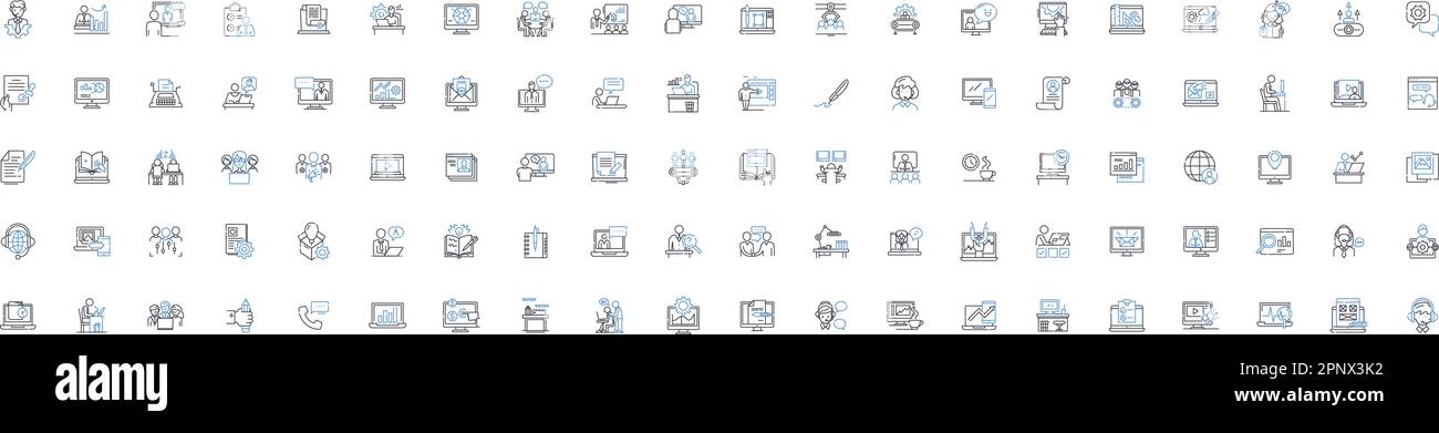 Laboring line icons collection. Dilating, Contraction, Birthing ...