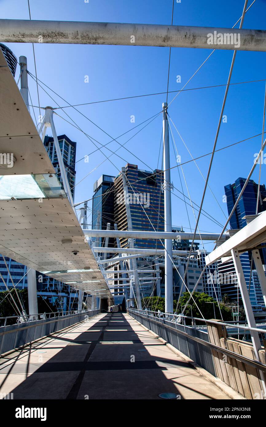 The Kurilpa Bridge is a 470 metres pedestrian and bicycle bridge over