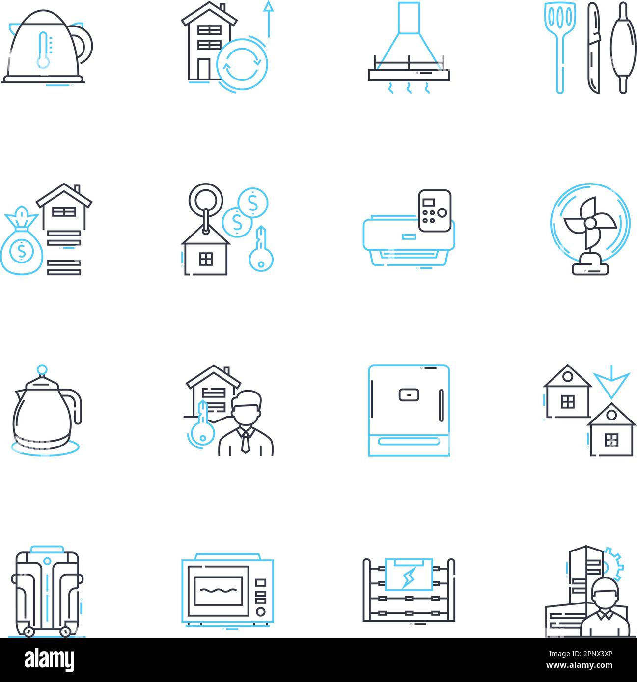 Friendship linear icons set. Loyalty, Companionship, Trust, Support ...