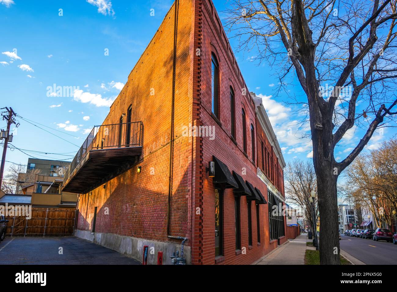 Denver, Colorado, United States - 4.7.2023: Five Points historic cultural district Stock Photo