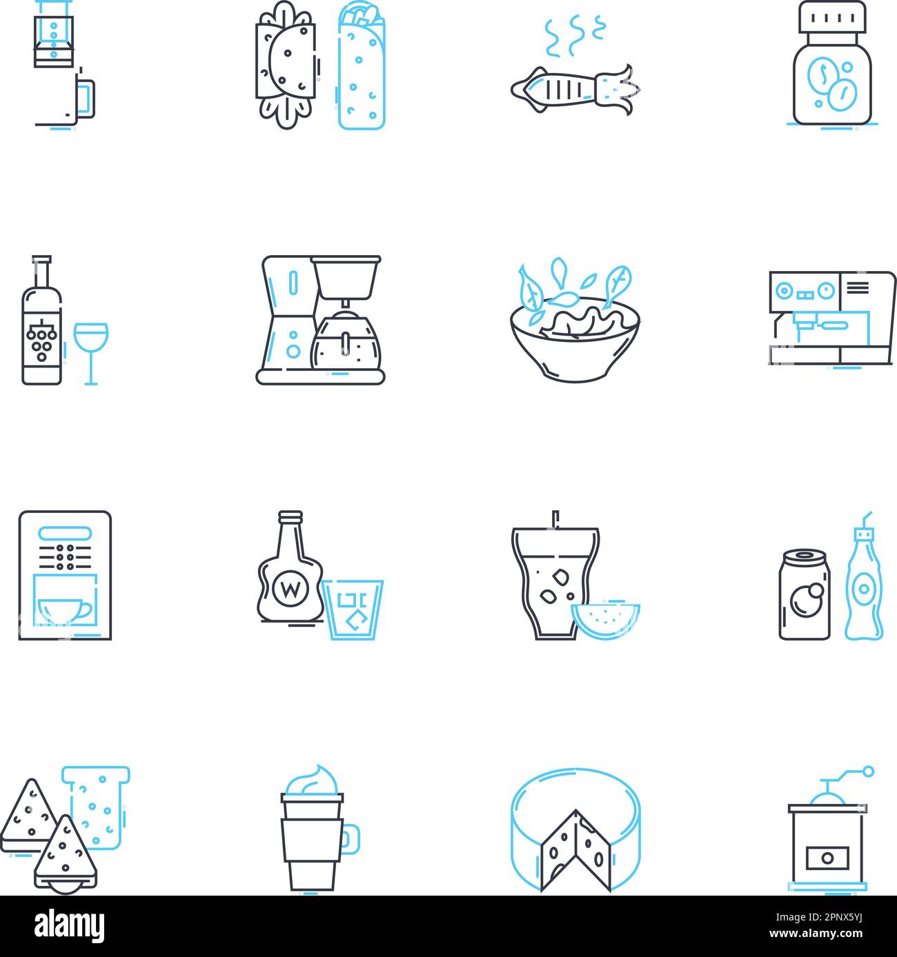 Grub linear icons set. Food, Nutrition, Meal, Edible, Cuisine, Eat ...