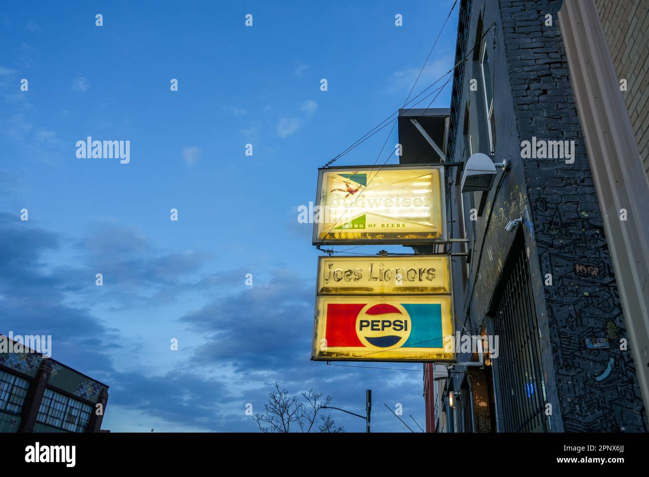 Denver, Colorado, United States 4.7.2023 RiNo neighborhood, Joe's