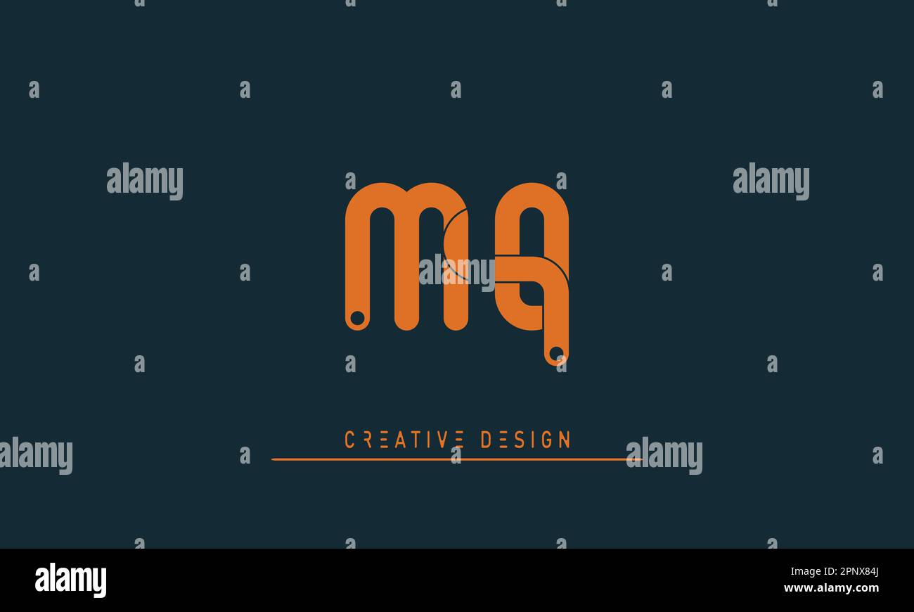 Alphabet letters Modern Creative logo MQ , QM Stock Vector Image & Art ...