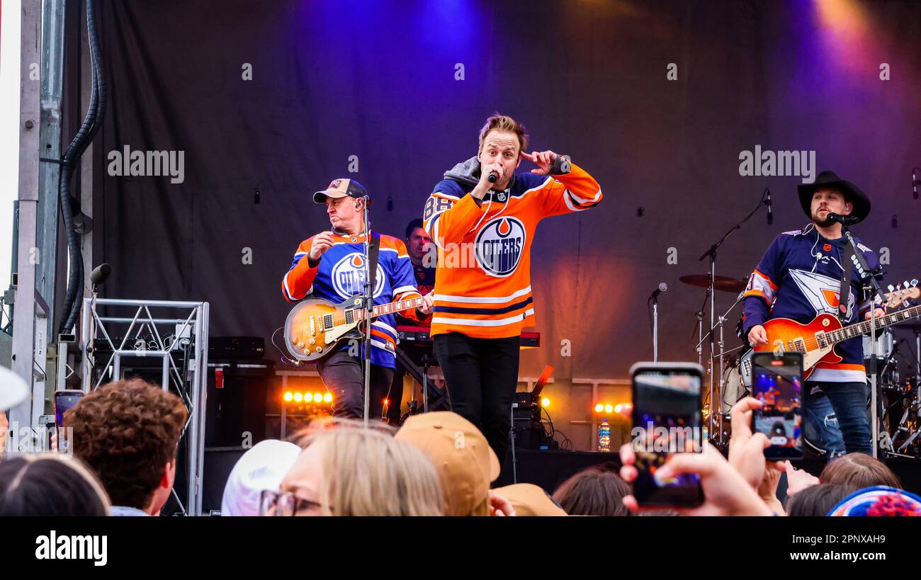 Edmonton, Canada. 19th Apr, 2023. Dan Davidson with 3x Juno award and