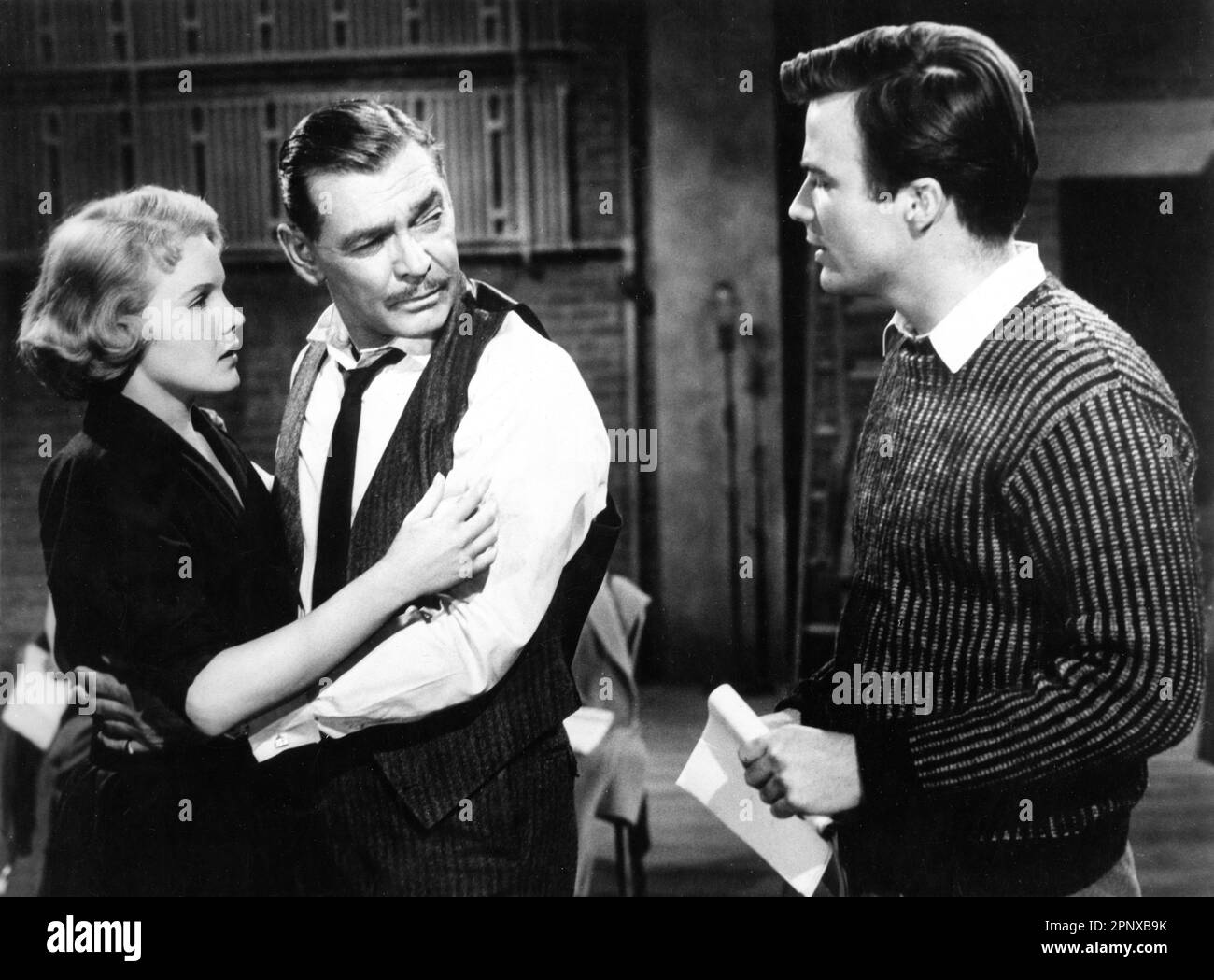 CARROLL BAKER CLARK GABLE And BARRY COE In BUT NOT FOR ME 1959 Director carroll-baker-clark-gable-and-barry-coe-in-but-not-for-me-1959-director