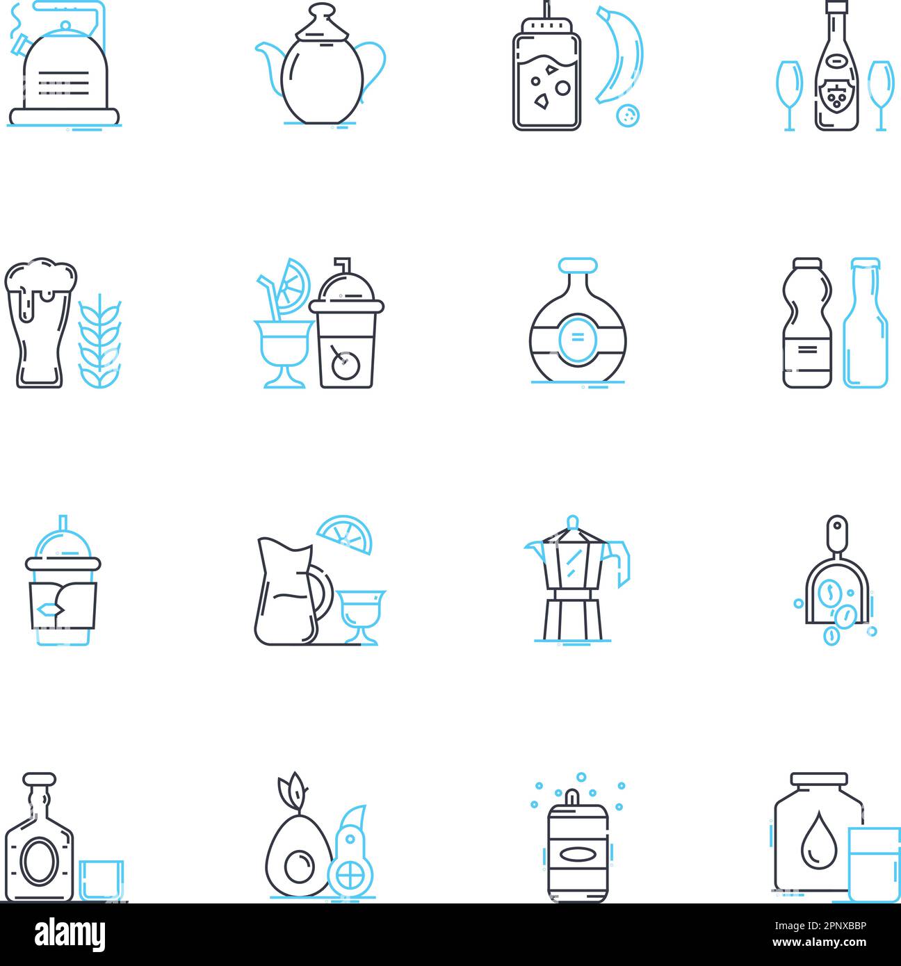 Quiet and peaceful linear icons set. Serene , Tranquil , Calm, Silent ...