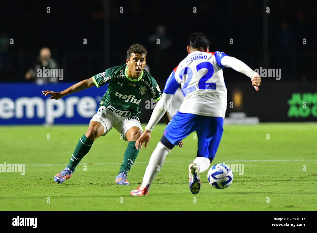 Brazil's Palmeiras forward Keno heads the ball to score a goal News  Photo - Getty Images